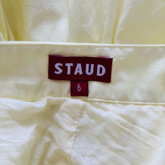 STAUD Sea Mini Skirt in Sunray Yellow Size 6