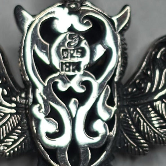 SAMUEL B. Sterling Silver Citrine Owl Pendant