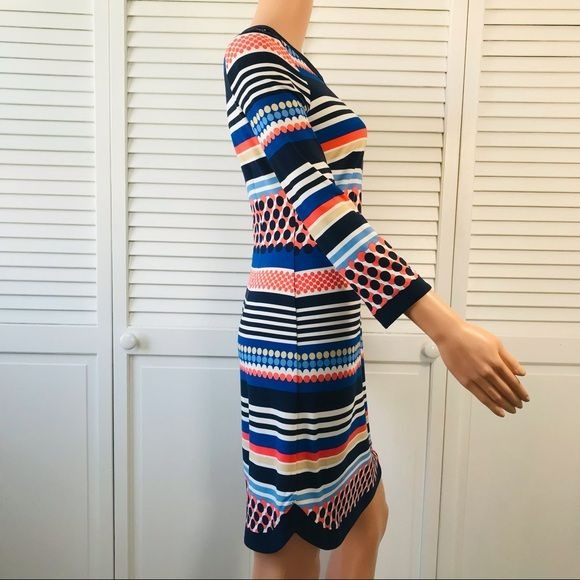 *NEW* VINCE CAMUTO Multicolor 3/4 Sleeve Dress Size 2