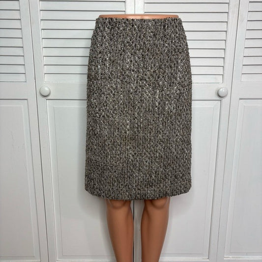 JONES WEAR Vintage Gray Tweed Skirt Size 10