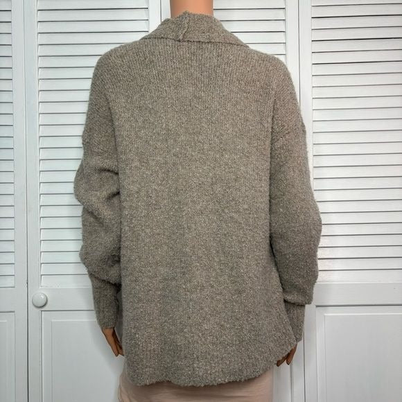 360 SWEATER Beige Long Sleeve Open Front Cardigan Size Small