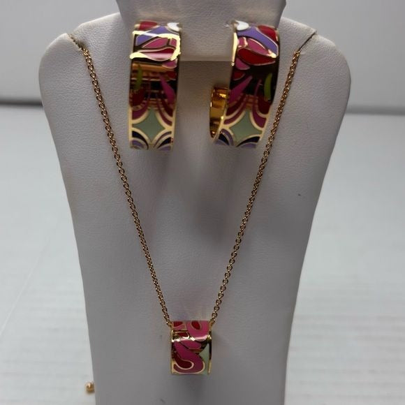 *NEW* SAMUEL B. Gold Jewelry Set with Modern Geometric Design