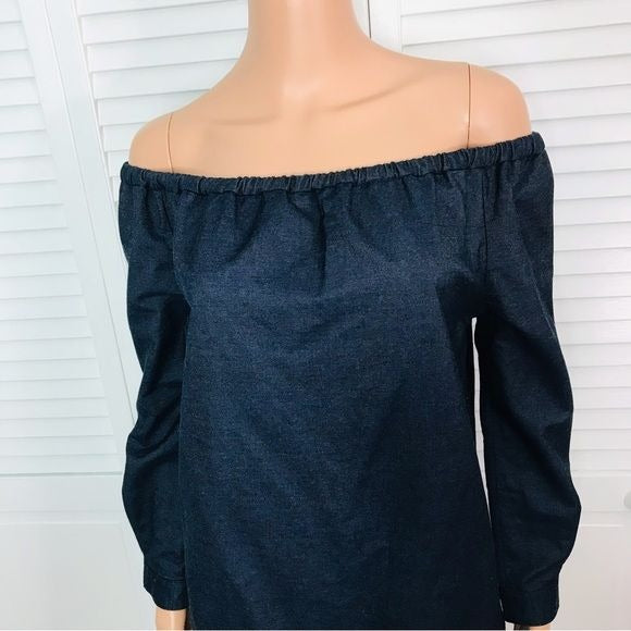 RAG & BONE Indigo Off The Shoulder Dress Size S