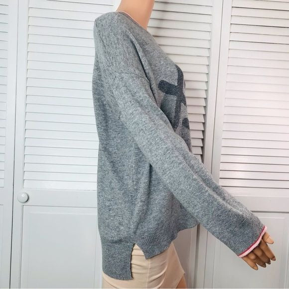 SPLENDID X&O’s Gray Knit Sweater