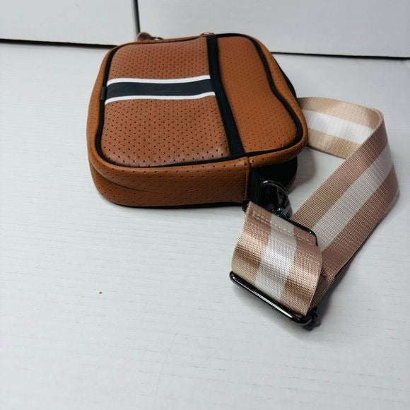HAUTE SHORE Drew Paris Brown Compact Crossbody Bag