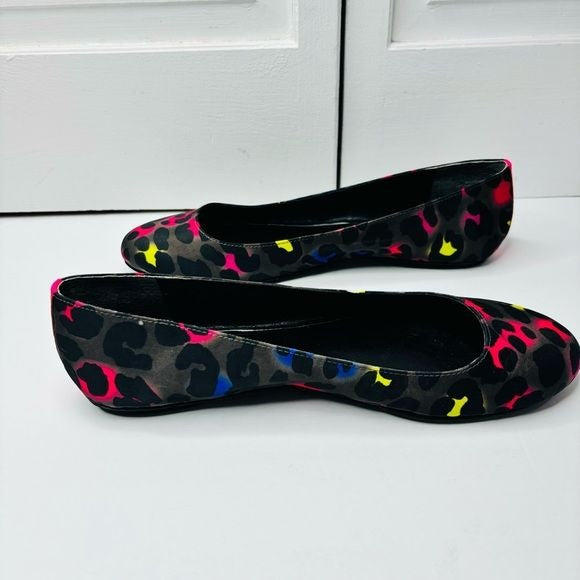 *NEW* NINE WEST Ceremonial Multicolor Animal Print Flats Size 9