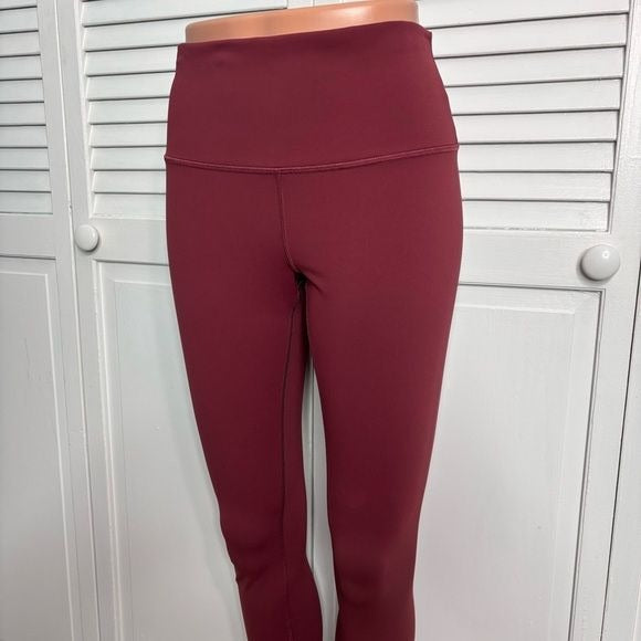 LULULEMON ATHLETICA Burgundy Leggings Size 8