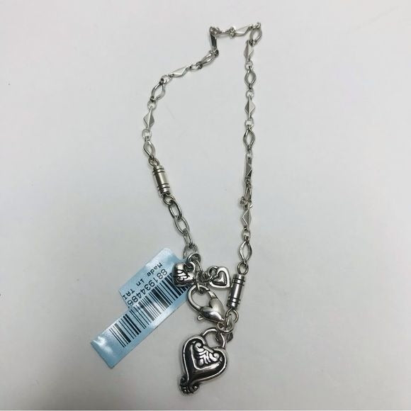 *NEW* BRIGHTON Silver Heart Charm Anklet