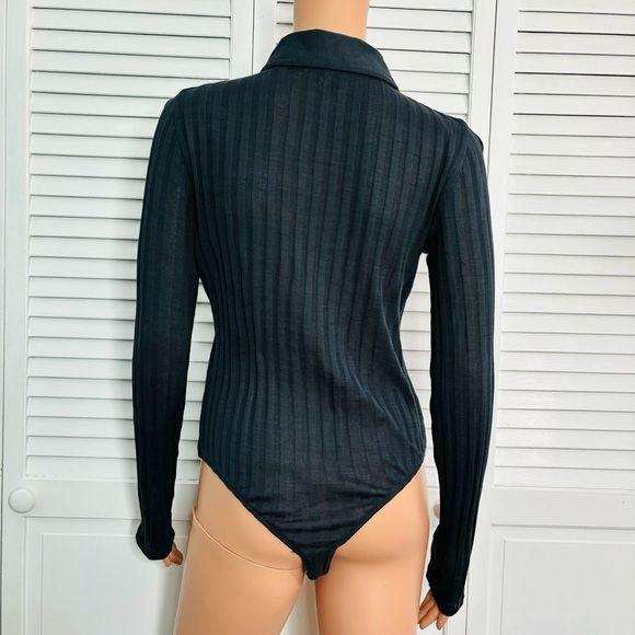 VINCE Dark Tide Polo Bodysuit Size Medium