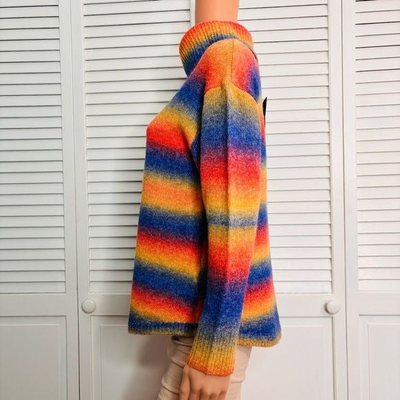 *NEW* GG COLLECTION Multicolor Cowl Neck Sweater