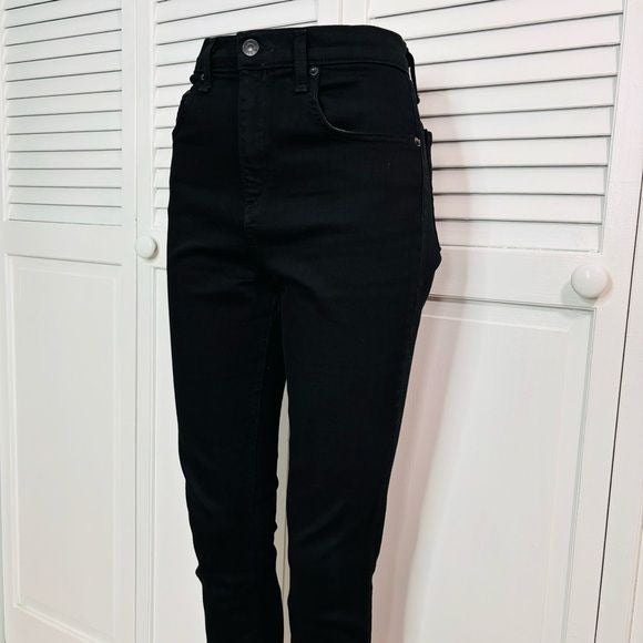 RAG & BONE Black Hampton Raw Hem Jeans