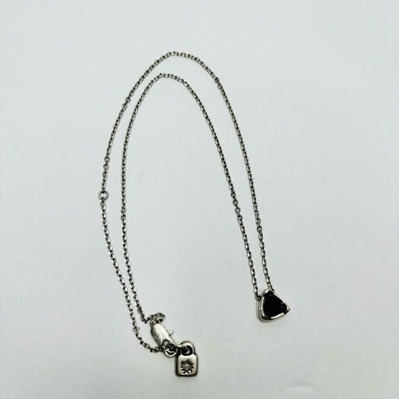 UNO DE 50 Silver Purple Crystal Pendent Necklace