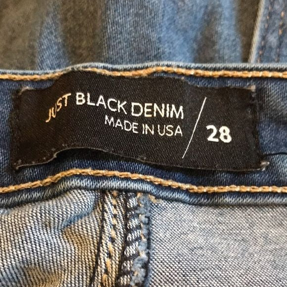 JUST BLACK DENIM Blue High Rise Jeans Size 28