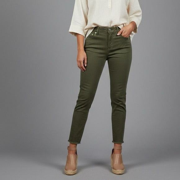 LIVERPOOL Los Angeles Gia Glider Pull-On High Rise Crop Pants Size 29