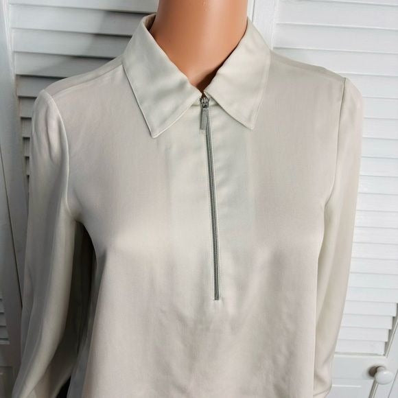 *NEW* CLUB MONACO Chemise 1/2 Zip Front Shirt Size Small