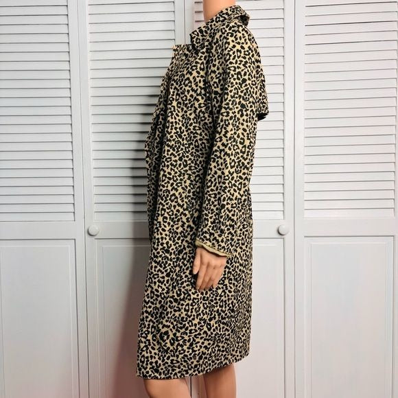 SUPERDOWN Tala Wrap Coat in Leopard
