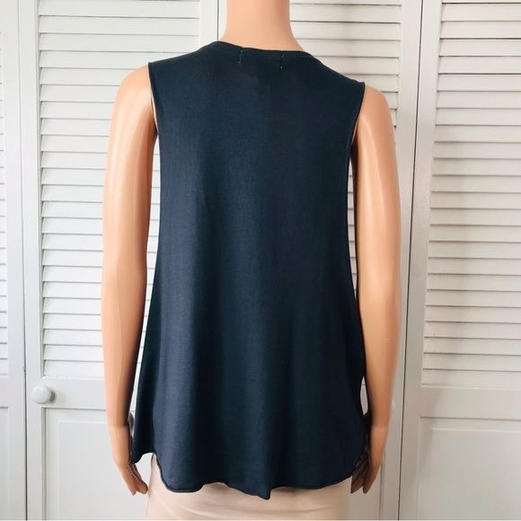 PIECE APPAREL Dark Gray Side Boob Tank Top Size M *NEW*