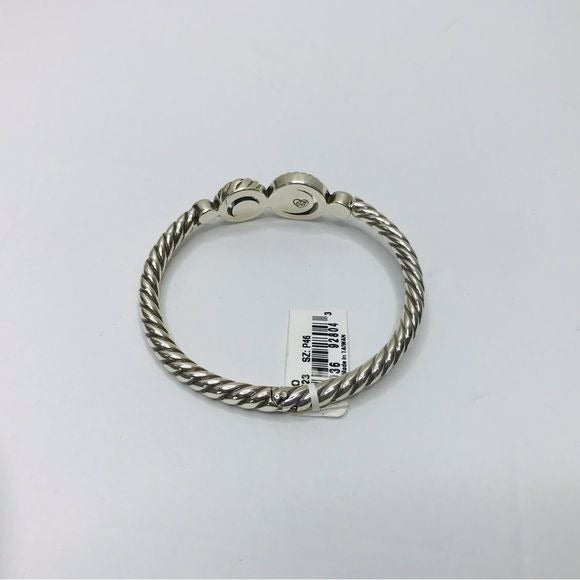 *NEW* BRIGHTON Halo Silver Braided Magnetic Snap Bracelet