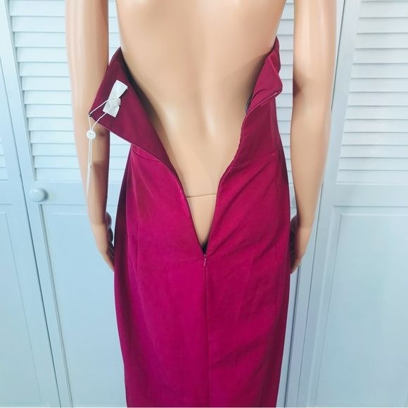 *NEW* WAYF The Sydney Convertible Halter Dark Pink Dress Size XL