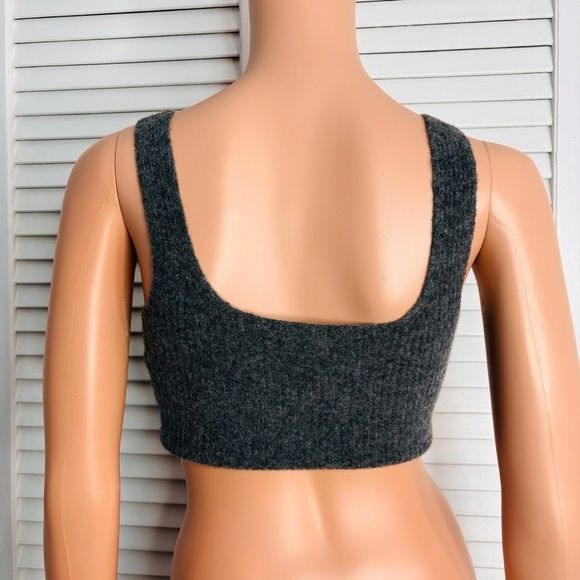 *NEW* EVERLANE Gray Wool Blend Crop Tank Size Small