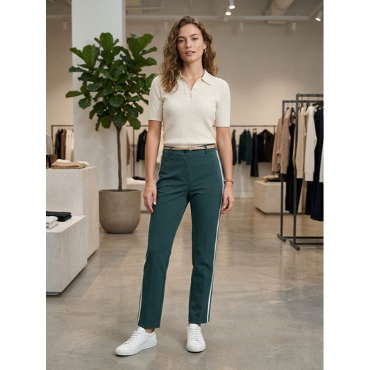 New Marina Sport by Marina Rinaldi "Radicale" Dark Green Tailored Pants Size 12