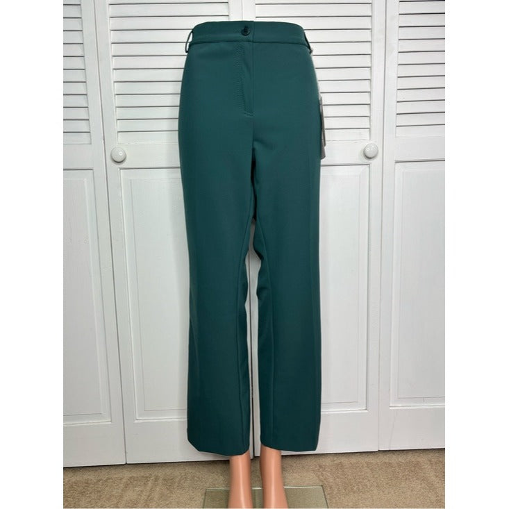 New Marina Sport by Marina Rinaldi "Radicale" Dark Green Tailored Pants Size 12
