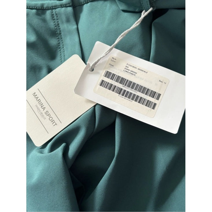 New Marina Sport by Marina Rinaldi "Radicale" Dark Green Tailored Pants Size 12