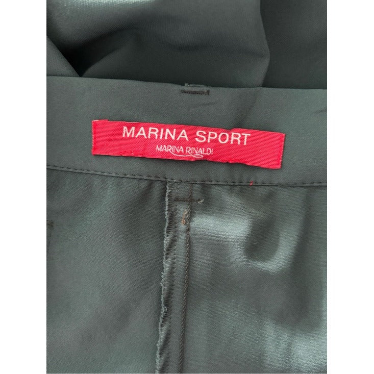 New Marina Sport by Marina Rinaldi "Radicale" Dark Green Tailored Pants Size 12