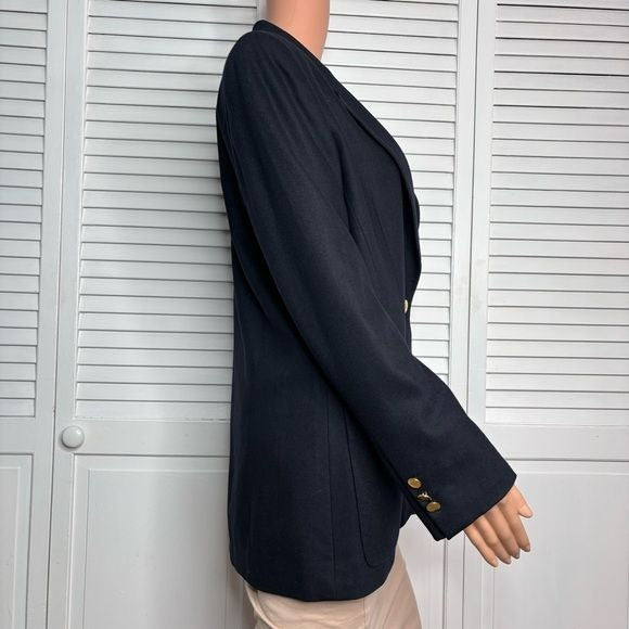 BURBERRYS Navy Blue Vintage Blazer Size 8