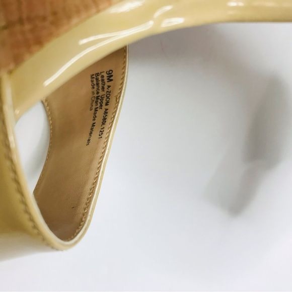 FRANCO SARTO Nude Cork Heels Size 9M