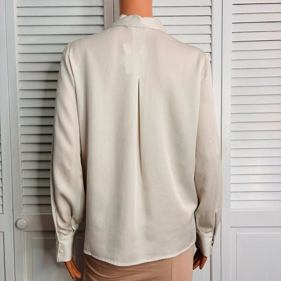 *NEW* CLUB MONACO Chemise 1/2 Zip Front Shirt Size Small