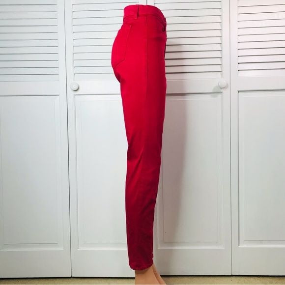 J BRAND Red Burn Ankle Crop Pants Size 30
