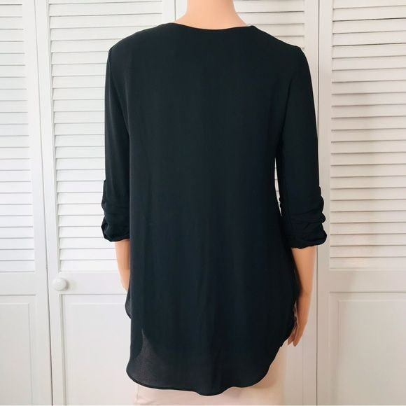 *NEW* BAILEY 44 Black Ramen Blouse Size Small