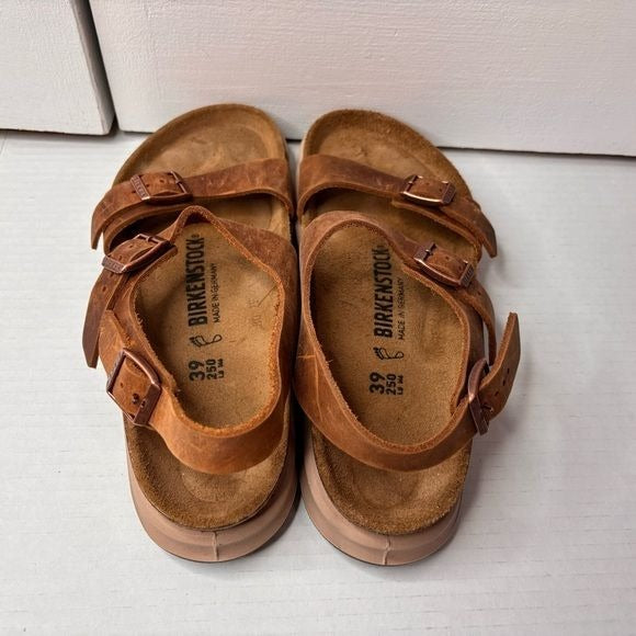 BIRKENSTOCK Sonora Rugged Oiled Brown Leather Sandals