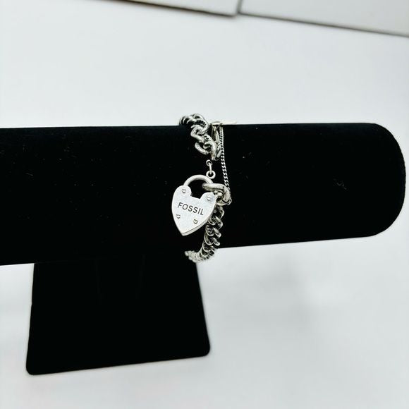 *NEW* FOSSIL Silver Chain Bracelet