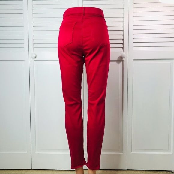 J BRAND Red Burn Ankle Crop Pants Size 30