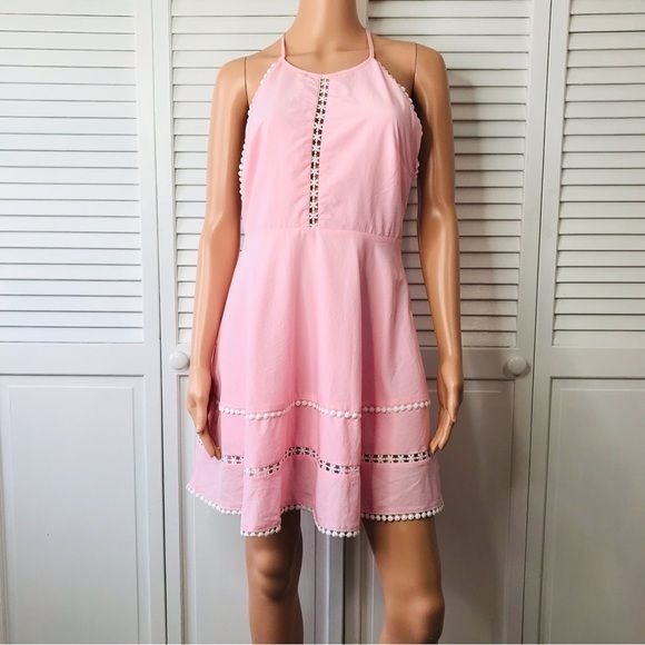 *New* CAROLINA Pink Halter Top Dress Size Medium