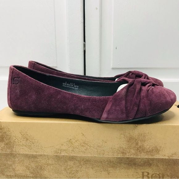 *NEW* BORN Lilly Chianti Burgundy Suede Flats Size 9