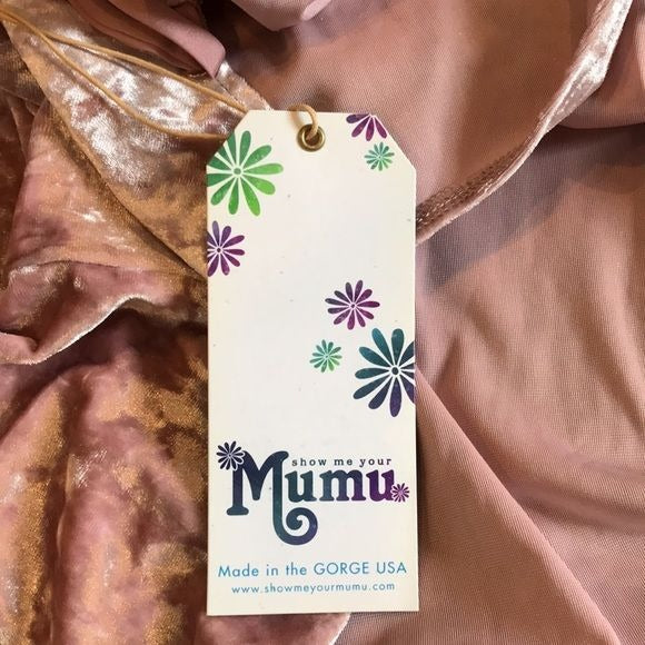 SHOW ME YOUR MUMU Pink Tiffany Slip Mini Dress Size L *NEW*