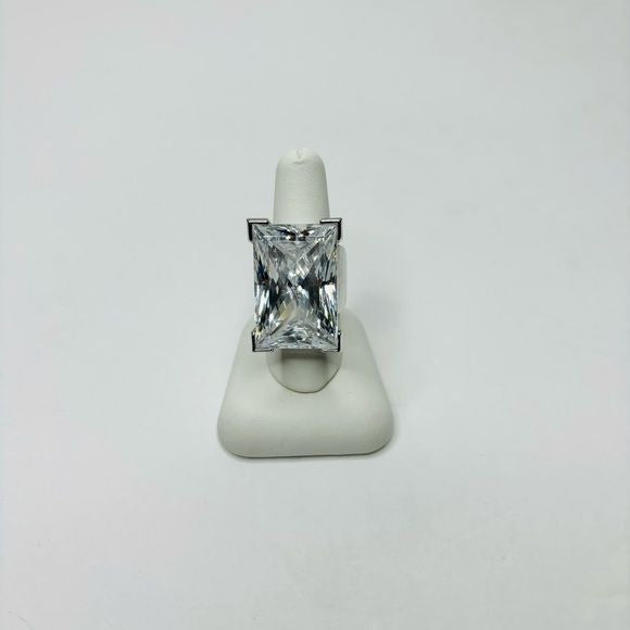 SWAROVSKI Silver Crystal Moonshine Ring Size 8.75