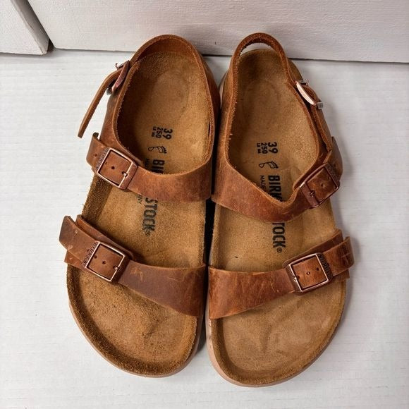 BIRKENSTOCK Sonora Rugged Oiled Brown Leather Sandals