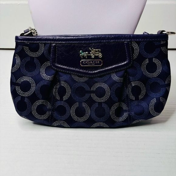 COACH Madison Purple Opera Art Wristlet