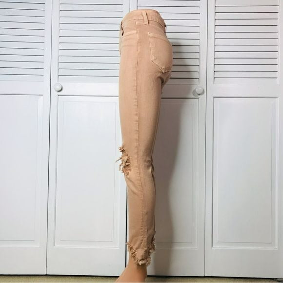 L’AGENCE Harlem Blends High Line Blush Distressed Skinny Jeans Size 25 *NEW*