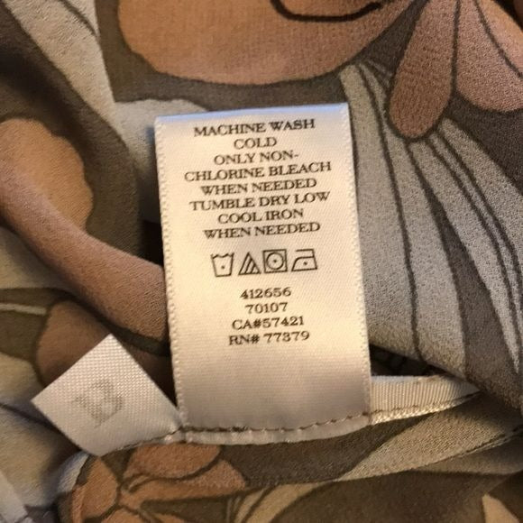ANN TAYLOR Gray Sheer Long Sleeve Blouse Size Extra Small