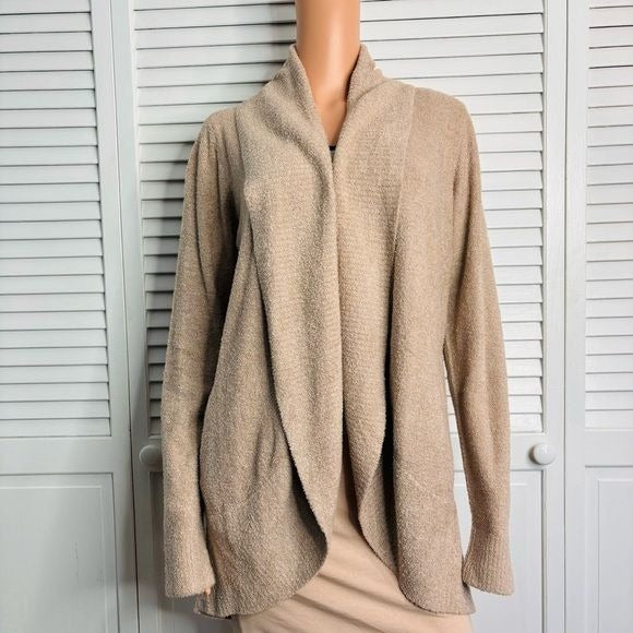 *NEW* BAREFOOT DREAMS Mink Brown CozyChic Lite Circle Cardigan Size Medium