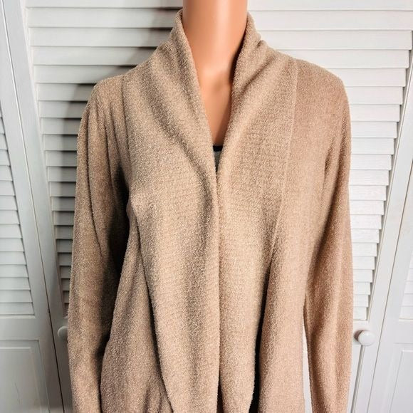 *NEW* BAREFOOT DREAMS Mink Brown CozyChic Lite Circle Cardigan Size Medium