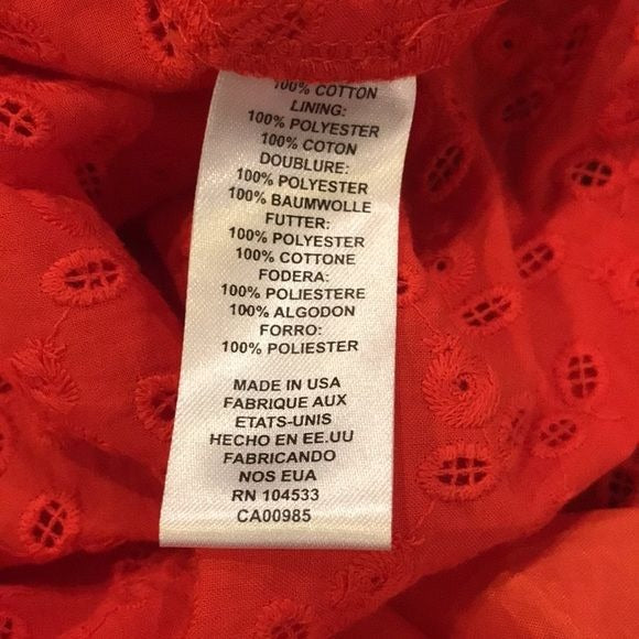 NANETTE LEPORE Red Poppy Gypsy Dress Size 8
