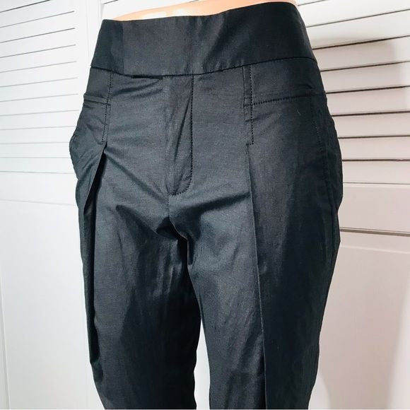 *NEW* HELMUT LANG Black Lightweight Trousers Size 4