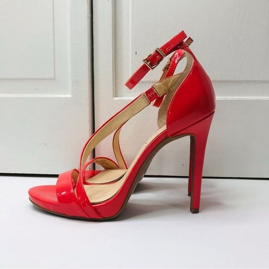 JESSICA SIMPSON Rayli Coral Ankle Strap Heels Size 9
