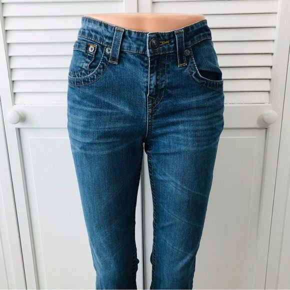 TRUE RELIGION Blue Straight Leg Jeans Size 18